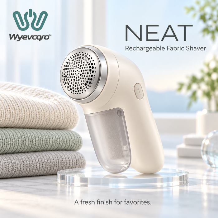 Wyevcqro™ Neat Rechargeable Fabric Shaver — Electric Lint Remover & Sweater Depiller
